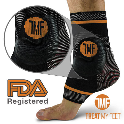 Best Copper Infused Compression Ankle Brace, Silicone Ankle