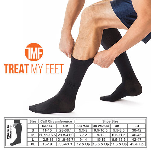 Purple Calf & Leg Moderate Graduated Compression Socks - 15-20 mmHg - Treat  My Feet